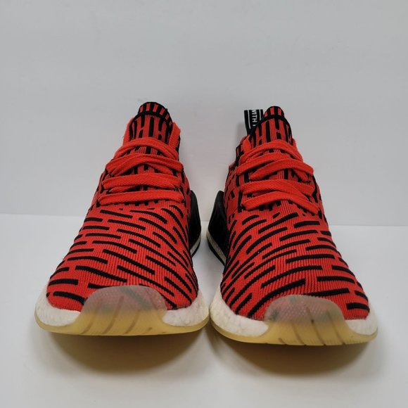 Adidas NMD R2 Primeknit 2017 Men\'s Core Red Black Shoes BB2910 US Size 9 main image 7